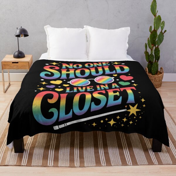 Item preview, No One Should Live in A Closet LGBT Gay Pride designed and sold by TrinaEspinoza.