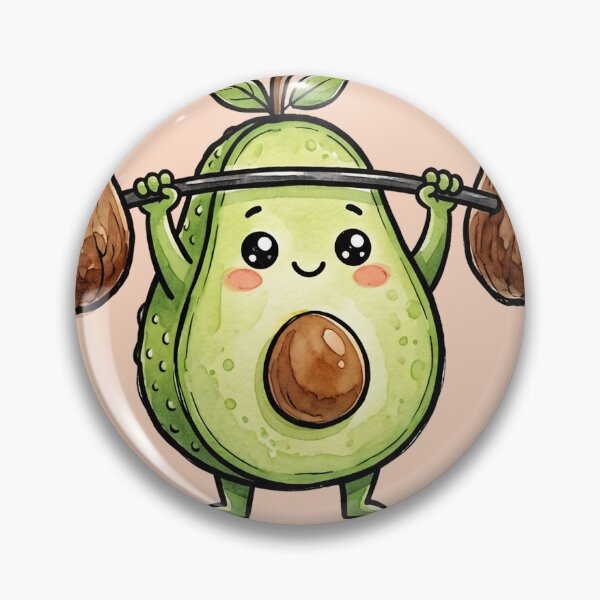 Item preview, Strong Little Avocado Gym Workout Friend designed and sold by POSTEPIC.
