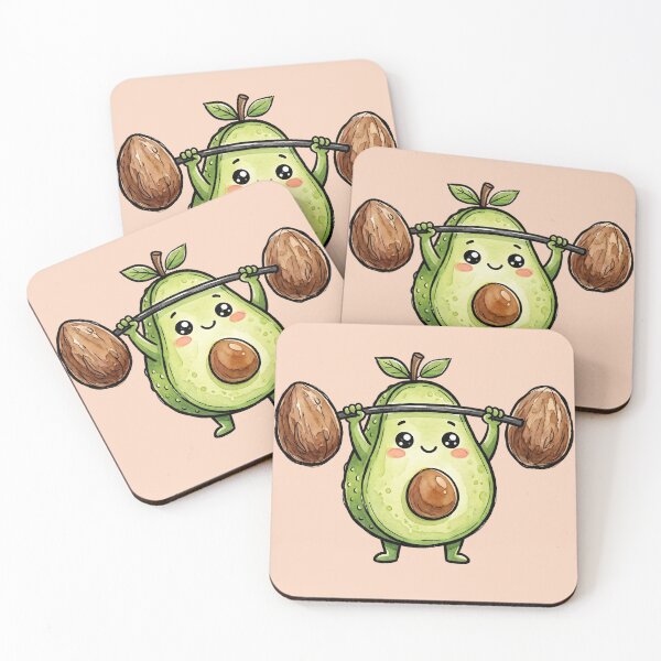 Item preview, Strong Little Avocado Gym Workout Friend designed and sold by POSTEPIC.