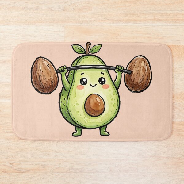Item preview, Strong Little Avocado Gym Workout Friend designed and sold by POSTEPIC.