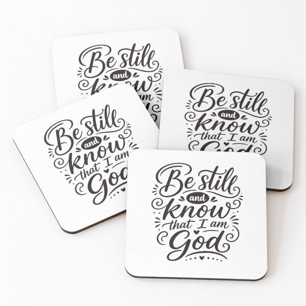 Item preview, Be Still and Know –  Christian Quote designed and sold by Verse & Vibes.