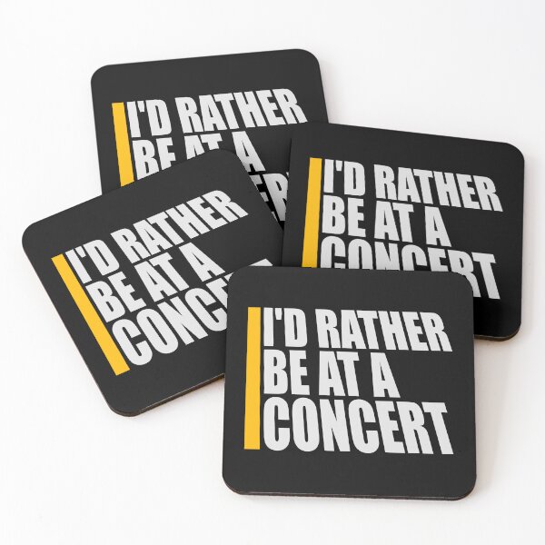 Item preview, I'd Rather Be At A Concert Funny Music Lover Quote designed and sold by shirt-o-mat.