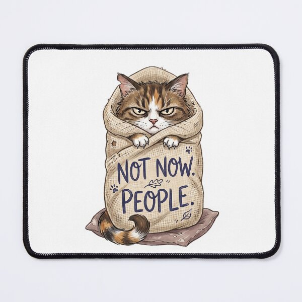 Item preview, Not Now People Grumpy Cat Funny Introvert Gift designed and sold by CrystalMineArts.