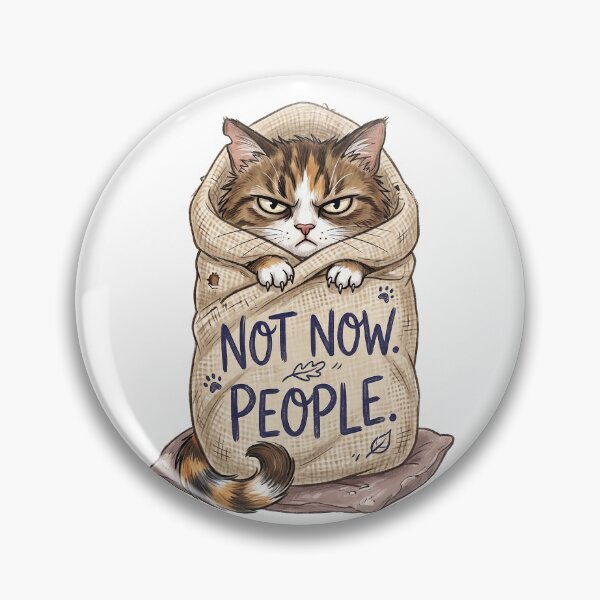 Item preview, Not Now People Grumpy Cat Funny Introvert Gift designed and sold by CrystalMineArts.