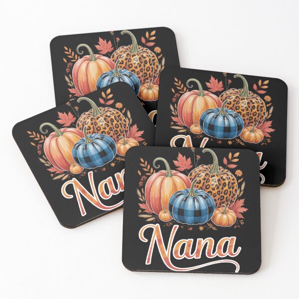 Artikelvorschau, Nana Thanksgiving Leopard Herbst Kürbisse Blumen entworfen und verkauft von TrinaEspinoza.