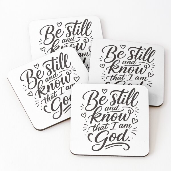 Item preview, Be Still and Know –  Christian Scripture Quote designed and sold by Verse & Vibes.