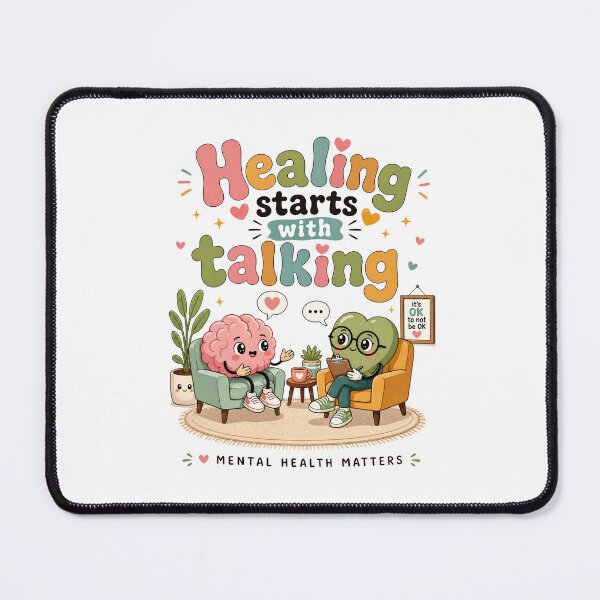 Item preview, Healing Starts With Talking | Mental Health designed and sold by merchxwear.