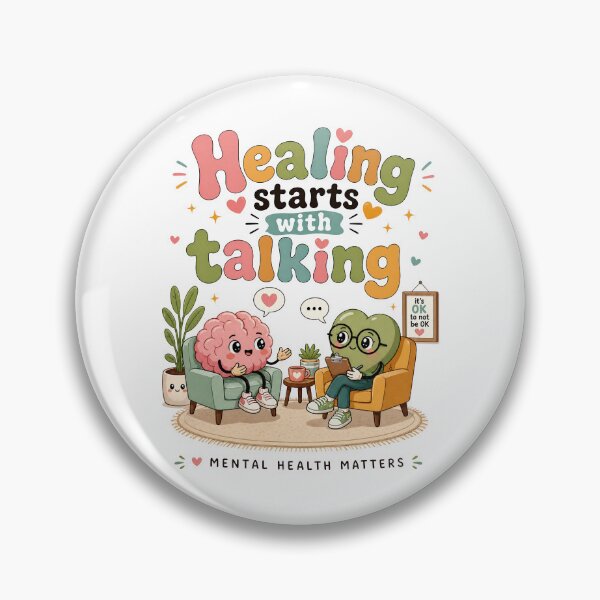Item preview, Healing Starts With Talking | Mental Health designed and sold by merchxwear.