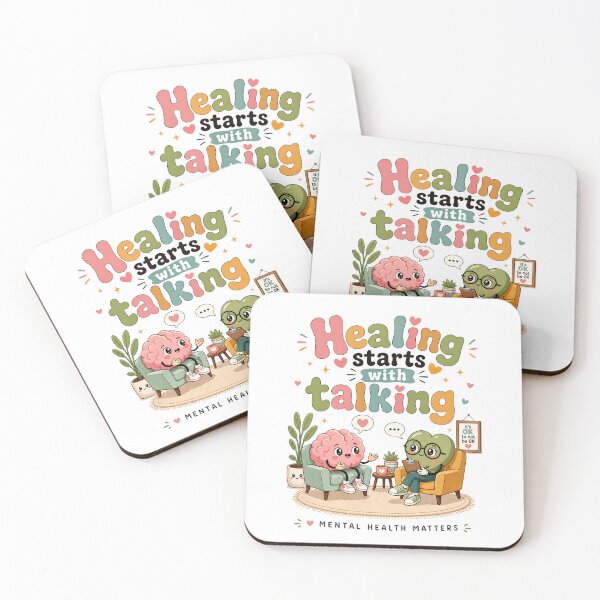 Item preview, Healing Starts With Talking | Mental Health designed and sold by merchxwear.