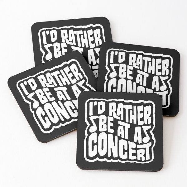 Item preview, I'd Rather Be At A Concert Funny Music Lover Quote designed and sold by shirt-o-mat.