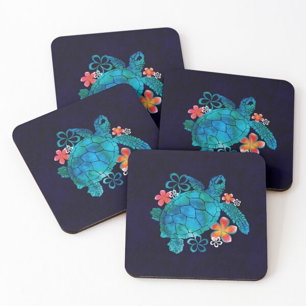 Item preview, Sea Turtle with Flowers designed and sold by K. Reinholds Design.
