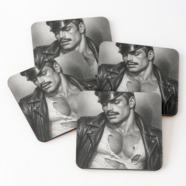 Item preview, Vintage Gay Leather Bar Daddy Ripped Tee Defiant Currency Tom of Finland Tribute Gay Pride Graphic Design designed and sold by ItsAKinkThing.