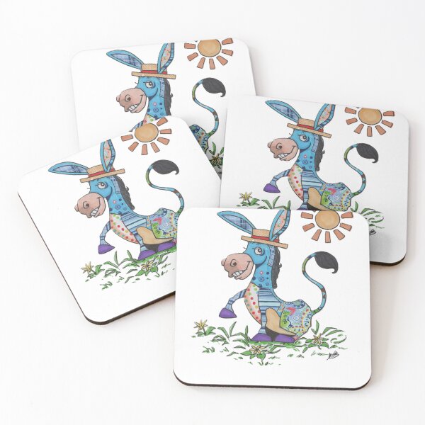 Item preview, Mexican Donkey in Flowers and under the sun designed and sold by HBOriginalsArt.