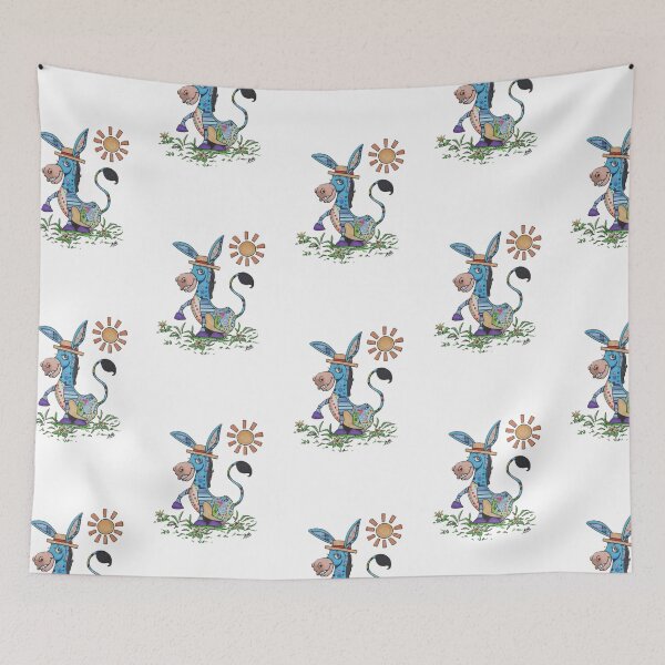 Item preview, Mexican Donkey in Flowers and under the sun designed and sold by HBOriginalsArt.