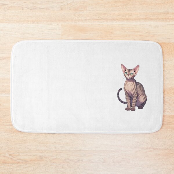 Item preview, Illustration of an oriental shorthair cat with blue eyes, anime style: elegant tabby illustration designed and sold by VientosDeGuerra.