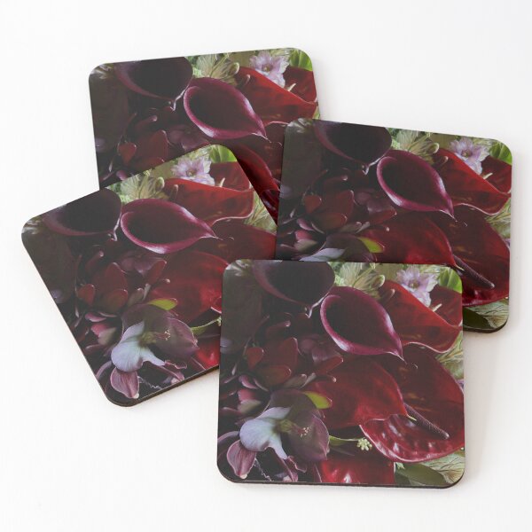 Item preview, Deep Moody Burgundy Floral Bouquet designed and sold by PapoBotanica.