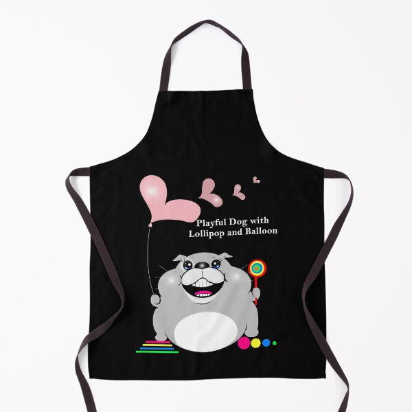 Item preview, Playful Dog with Lollipop and Balloon designed and sold by Shirley cute art .