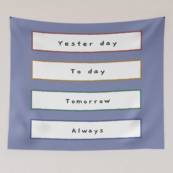Item preview, Minimalist Pastels: Yesterday Today Tomorrow Always Timeline designed and sold by ubborn.