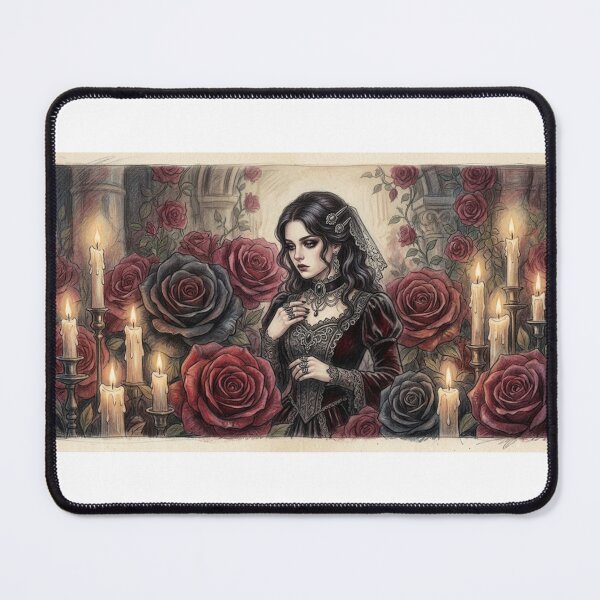 Item preview, Gothic Queen Dark Fantasy Art Print | Melancholy Romance designed and sold by AbrattaArt.