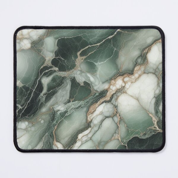 Item preview, Classic Green Elegant White Marble Pattern designed and sold by WildStroke.