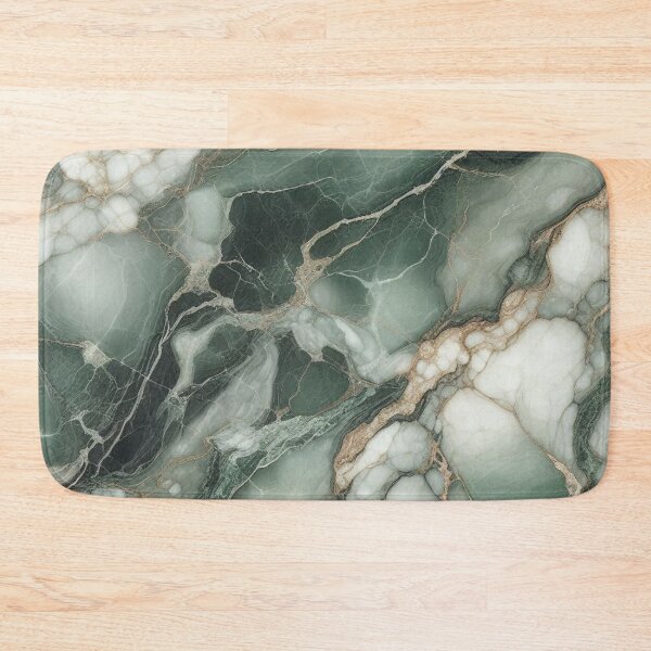 Item preview, Classic Green Elegant White Marble Pattern designed and sold by WildStroke.