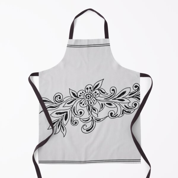 Item preview, Black Floral Mandala Ornament Line Art designed and sold by Monishgoud.