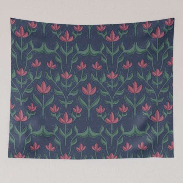 Item preview, Stipple Flower Pattern designed and sold by InkyOdyssey.