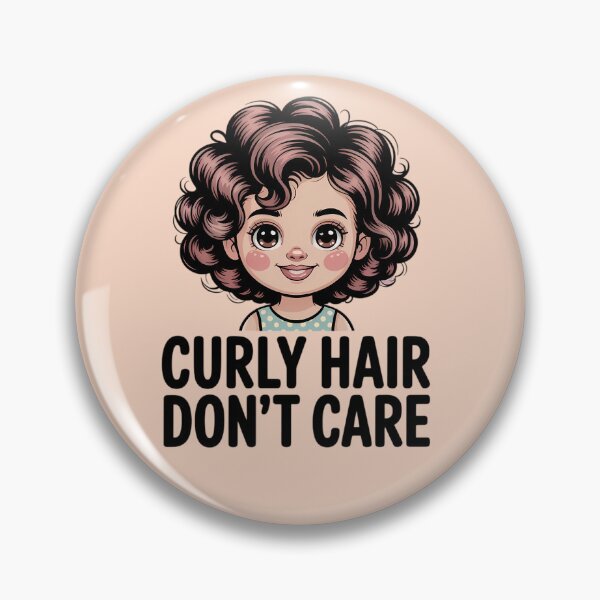Item preview, Curly Hair Don’t Care Funny Curls Quote T-Shirt designed and sold by MarJul.