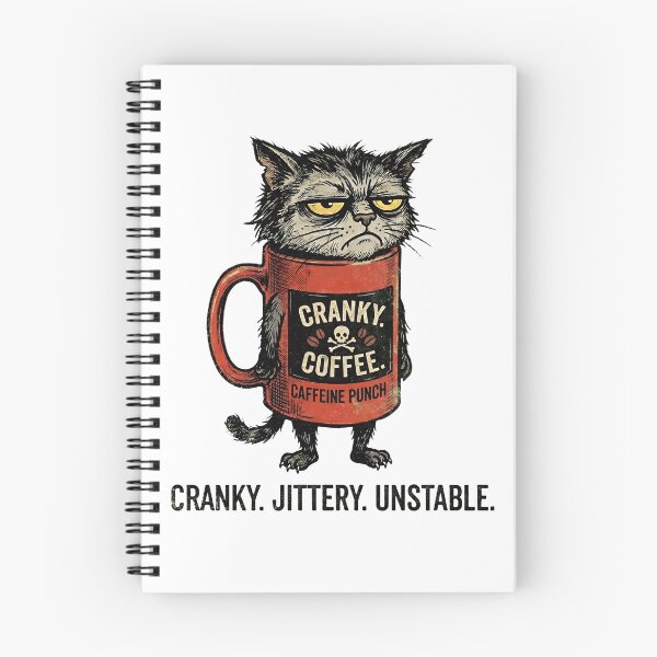 Item preview, Cranky Coffee Cat Caffeine Punch designed and sold by masakiworks.