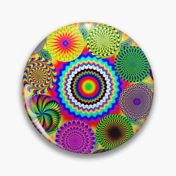 Item preview, Psychedelic Rainbow Optical Illusion Pattern designed and sold by Peac7e.