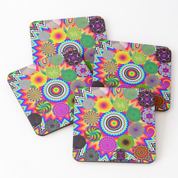 Item preview, Psychedelic Rainbow Optical Illusion Pattern designed and sold by Peac7e.