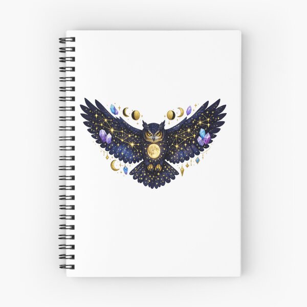 Item preview, Mystic Owl Celestial Spirit Guide Night Sky Art designed and sold by tineldesign.
