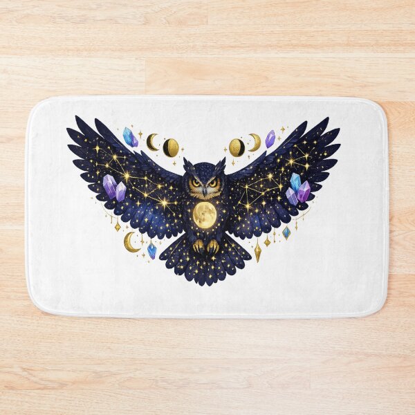 Item preview, Mystic Owl Celestial Spirit Guide Night Sky Art designed and sold by tineldesign.