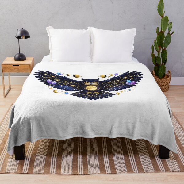 Item preview, Mystic Owl Celestial Spirit Guide Night Sky Art designed and sold by tineldesign.