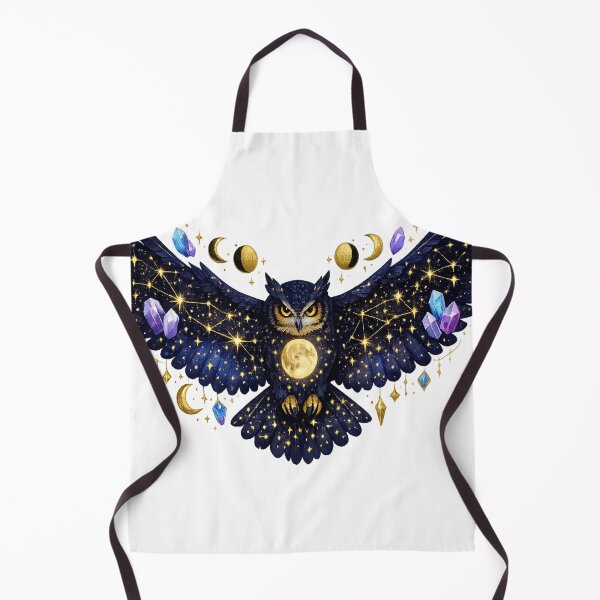 Item preview, Mystic Owl Celestial Spirit Guide Night Sky Art designed and sold by tineldesign.