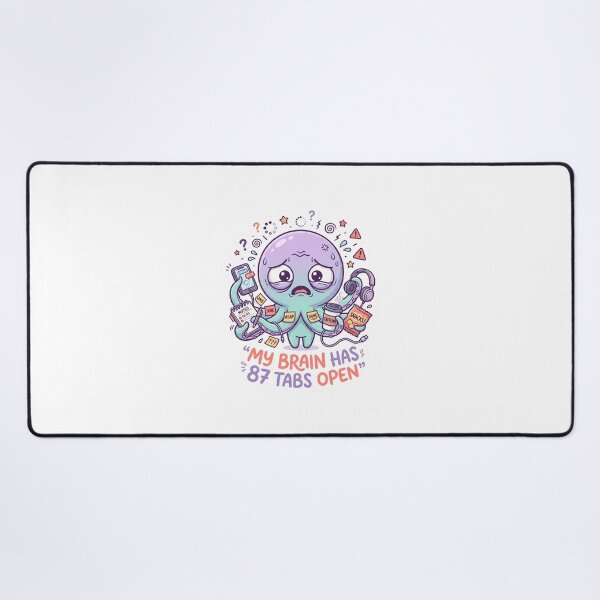 Item preview, Overthinking Octopus Chaos Sticker designed and sold by CuteRage.