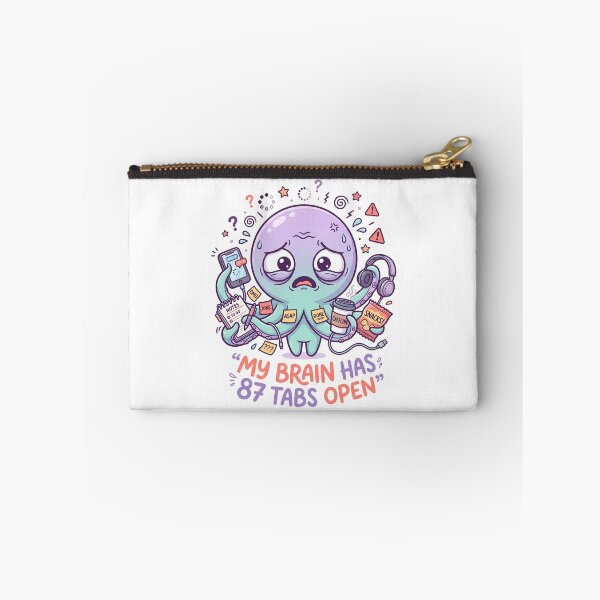 Item preview, Overthinking Octopus Chaos Sticker designed and sold by CuteRage.