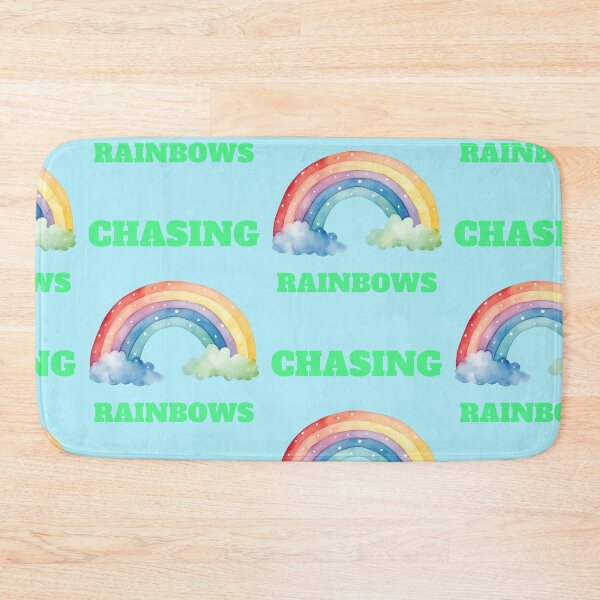 Item preview, Watercolor Rainbow Chasing Rainbows Hope Quote designed and sold by Mauswohn.
