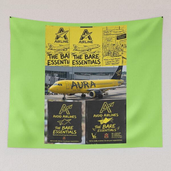 Item preview, Aura Air - The Bare Essentials ; Funny Aviation/Airplane Meme  designed and sold by SubhAksara.