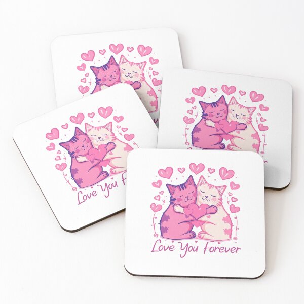 Item preview, Cat Lover Valentine Shirt Love You Forever Cute Cat Couple Gift Anniversary Tshirt designed and sold by Sky-bully.