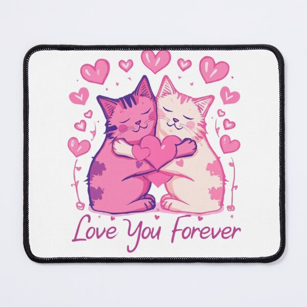Item preview, Cat Lover Valentine Shirt Love You Forever Cute Cat Couple Gift Anniversary Tshirt designed and sold by Sky-bully.