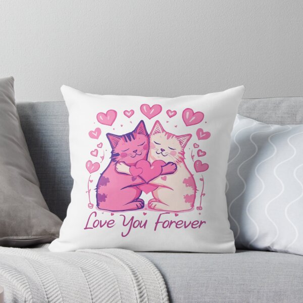 Item preview, Cat Lover Valentine Shirt Love You Forever Cute Cat Couple Gift Anniversary Tshirt designed and sold by Sky-bully.