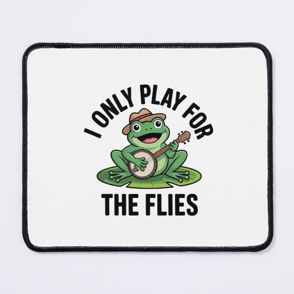 Item preview, Funny Banjo Frog I Only Play For Flies Sticker designed and sold by Mr-wow.