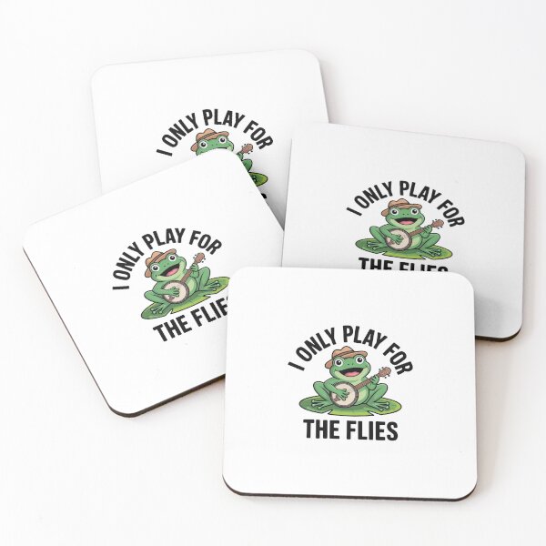 Item preview, Funny Banjo Frog I Only Play For Flies Sticker designed and sold by Mr-wow.