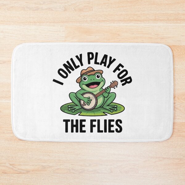 Item preview, Funny Banjo Frog I Only Play For Flies Sticker designed and sold by Mr-wow.