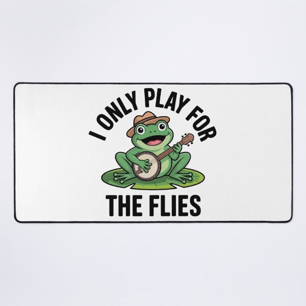 Item preview, Funny Banjo Frog I Only Play For Flies Sticker designed and sold by Mr-wow.