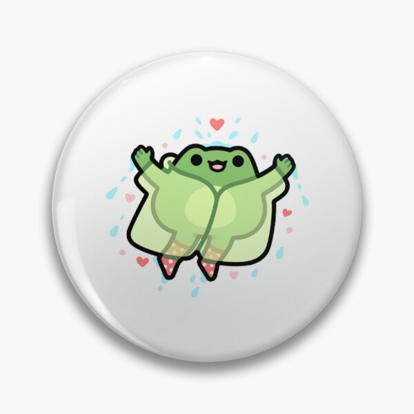 Item preview, Rainy Day Joy Cute Kawaii Frog In Raincoat designed and sold by scribblehappin.