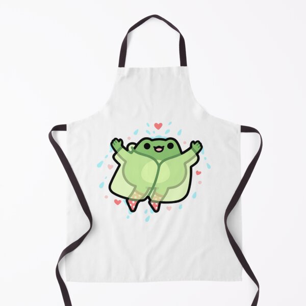 Item preview, Rainy Day Joy Cute Kawaii Frog In Raincoat designed and sold by scribblehappin.
