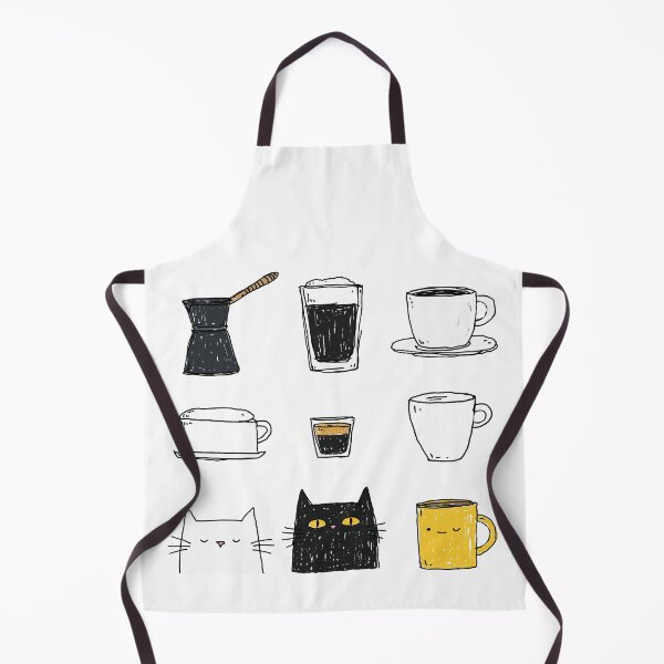 Item preview, Cute Coffee Cats and Espresso Pattern Cozy Aesthetic Design designed and sold by Meow-Attitude.