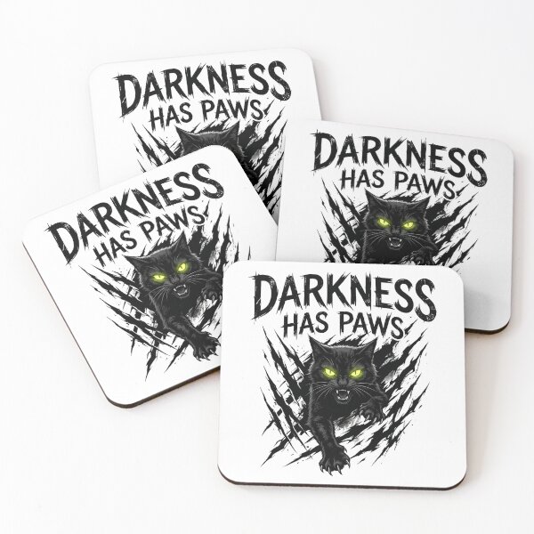 Item preview, Gothic Black Cat Darkness Has Paws designed and sold by pradeepvisuals.